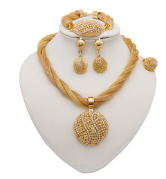 Fine Gold Jeweled Necklace