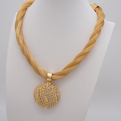 Fine Gold Jeweled Necklace