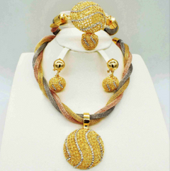 Fine Gold Jeweled Necklace