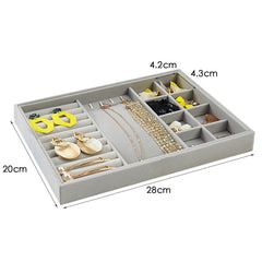 Velvet Jewelry Compartment Organizer