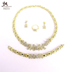 Gold-Plated MOM Necklace Set