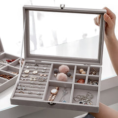 Velvet Jewelry Compartment Organizer